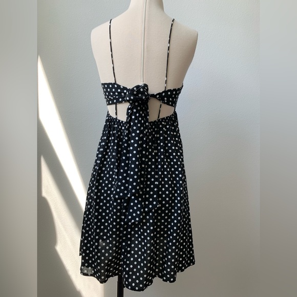 Open Back Polka Dot Mini Dress - Picture 12 of 16